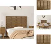 vidaXL Wand-Kopfteil Honigbraun 81x3x63 cm Massivholz Produktbild-Vorschau 1