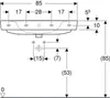 Geberit 501698001 Renova Plan Waschtisch, 85x48cm Produktbild-Vorschau 5