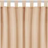 A close-up view of beige curtains hanging from a rod. Náhled obrázku produktu