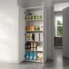 Mehrzweckschrank 75 cm breit mit Einlegeböden 75x35x184 cm Produktbild-Vorschau 4