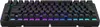 A black mechanical keyboard with RGB lighting. Produktbild-Vorschau