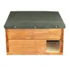 QLS Igelhaus aus Holz 45x45x27 cm mit abnehmbarem Dach Produktbild-Vorschau 8
