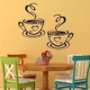 GKA Wandtattoo 2 Tassen GK22 Kaffeetasse Tasse Wandsticker Produktbild-Vorschau 2