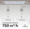 Klarstein LuxeAir Dunstabzugshaube - 750 m³/h Luftstrom, A Produktbild-Vorschau 2