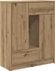 vidaXL Sideboard mit Schubladen und Türen Artisan-Eiche Produktbild-Vorschau 2