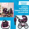 Kinderplay Puppenwagen mit Tasche – höhenverstellbarer Produktbild-Vorschau 8