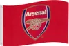 Arsenal FC - Fahne, Wappen TA4601 (Einheitsgröße) (Rot) Produktbild-Vorschau 1