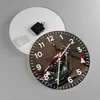 Wanduhr - Rund - Glasuhr - Motorrad Chrom Räder - 30x30cm - Produktbild-Vorschau 2