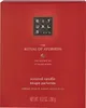 The image shows the front of a red box for a scented candle. Produktbild-Vorschau
