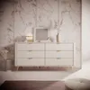AX LIVING Commode beige avec tiroirs Vespasia 163 6S - Voir les images du produit 7