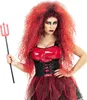 A woman dressed in a devil costume, holding a trident. Anteprima dell’immagine prodotto