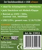 blocco prese a 2 vie USB-A+C nero 250V~/16A USB 3.1A con Anteprima dell’immagine prodotto 6