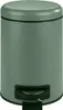 A gray pedal trash can with a black pedal and handle. Náhled obrázku produktu