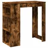 vidaXL Barový stůl s policí Smoked Oak 102x50x103,5 cm Náhled obrázku produktu 1