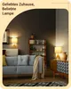 Lampa nocna EDISHINE, lampa stołowa z drewna, oprawka E27, Podgląd zdjęcia produktu 4