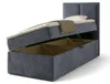 NORDELO Boxspringbett MODERNO 120x200 cm AMOR Velvet Grau Produktbild-Vorschau 6
