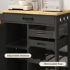 Wózek kuchenny BEALIFE KC52 64x36x91 cm | Z kółkami z Podgląd zdjęcia produktu 4