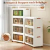 COSTWAY 280L Boîtes de rangement pliables avec couvercles, Voir les images du produit 8
