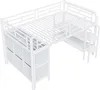okwish Hochbett 90x200 Kinderbett Einzelbett mit Produktbild-Vorschau 5