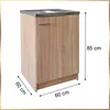 A kitchen cabinet with a sink and dimensions indicated. Náhľad obrázku produktu