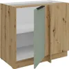Mobile angolare allungabile LUNARA - larghezza 90 cm, verde Anteprima dell’immagine prodotto 2