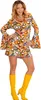 Kleid Groovy 70s Retro Bubbles L Produktbild-Vorschau 2
