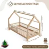 Crazy Pine Hausbett 200x90 cm – Montessori Kinderbett aus Produktbild-Vorschau 3