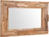 dekoratívne zrkadlo vidaXL Teak 90 x 60 cm obdĺžnikové Náhľad obrázku produktu 3