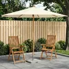 vidaXL Parasol, diamètre 300 cm, hauteur 248 cm, en bois Voir les images du produit 2