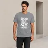 "Slank" - Heren T-shirt, grijs, maat XL. (Met een Productafbeelding-voorbeeld 3