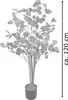 Decovego Künstlicher Eukalyptus, Kunstpflanze, Kunstbaum Produktbild-Vorschau 6