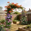 Relaxdays Rosenbogen, Metall, HxBxT: 220 x 200 x 38 cm, Produktbild-Vorschau 2