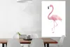 MuchoWow® Poster Aquarell - Flamingo - Rosa 80x120 cm - Produktbild-Vorschau 2