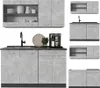 Singleküche Vicco R-Line Beton 140 cm ohne Arbeitsplatte, Produktbild-Vorschau 6