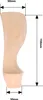 Holzbeine für Möbel, Louis-Bein für Sessel, 15 cm, Produktbild-Vorschau 2