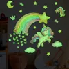 GKA Wandtattoo Einhorn Sternschnuppe nachtleuchtend GK71 Produktbild-Vorschau 1