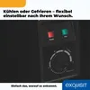 Close-up of a control panel on a black appliance, possibly a refrigerator or freezer, with indicator lights and a temperature dial. Produktbild-Vorschau