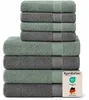 Komfortec 8er Handtuch Set aus 100% Baumwolle, 4 Badetücher Produktbild-Vorschau 1