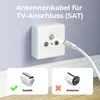 deleyCON 5m SAT TV Antennenkabel Koaxial Kabel HDTV 4-Fach Produktbild-Vorschau 4