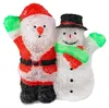 Babbo Natale in acrilico + pupazzo di neve 90 LED bianco Anteprima dell’immagine prodotto 3