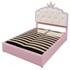 Lit plateforme pour enfant, design princesse avec couronne, Voir les images du produit 15