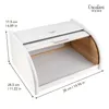 Creative Home Biely Drevený Kôš na Chlieb | 38 x 28,5 x Náhľad obrázku produktu 2