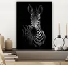 MuchoWow® - Leinwandbilder - Zebra - Schwarz - Weiß - Produktbild-Vorschau 7