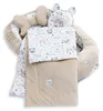 BABYNEST SET 5 tlg. BEIGE Samt Velour/ HASE EULE Baumwolle Nestchen Produktbild-Vorschau
