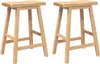 Two wooden bar stools are shown against a white background. Produktbild-Vorschau