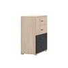 A product shot of a chest of drawers against a white background. Voir les images du produit