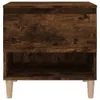 vidaXL Nočný stolík Smoked Oak 50x46x50 cm odvodený výrobok Náhľad obrázku produktu 4