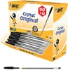 A box of BIC Cristal Original black pens with a single pen shown separately. Anteprima dell’immagine prodotto