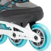 K2 Skates ALEXIS 80 ALU Inline Skates Damen  grau - cyan  Produktbild-Vorschau 6