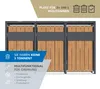 Westmann Varius 3 Metall Mülltonnenbox 3er 3x240 L Produktbild-Vorschau 4